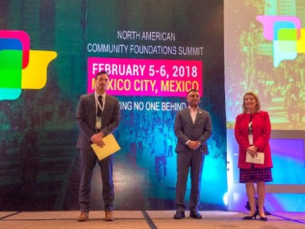 northgacf's tweet photo. It is inspiring to hear how community foundations can combine efforts and see the global impact. A great North American Community Foundation summit in Mexico! #NACFSUMMIT https://t.co/WNjmxJvFQT
