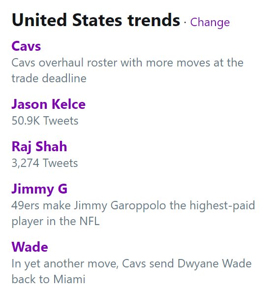 billy_penn's tweet photo. Jason Kelce is the No. 2 trending topic on Twitter NATIONWIDE #eaglesparade #kelcespeech https://t.co/1uXyKXT5Mt