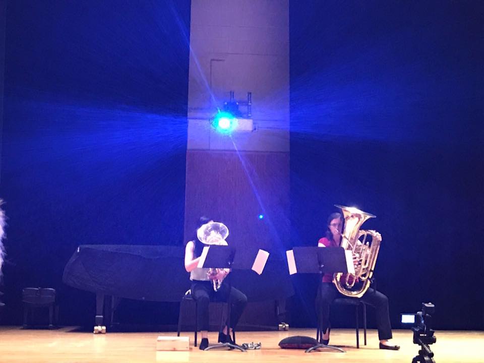 eubaquartet's tweet photo. #ThrowbackThursday: Carina and Michela premiered a Canadian work at IWBC! Euba's premiering a new piece by the amazing Katie Vallar at #TOTES2018. https://t.co/rBwMB8cIQK https://t.co/0j0WMVqwxg