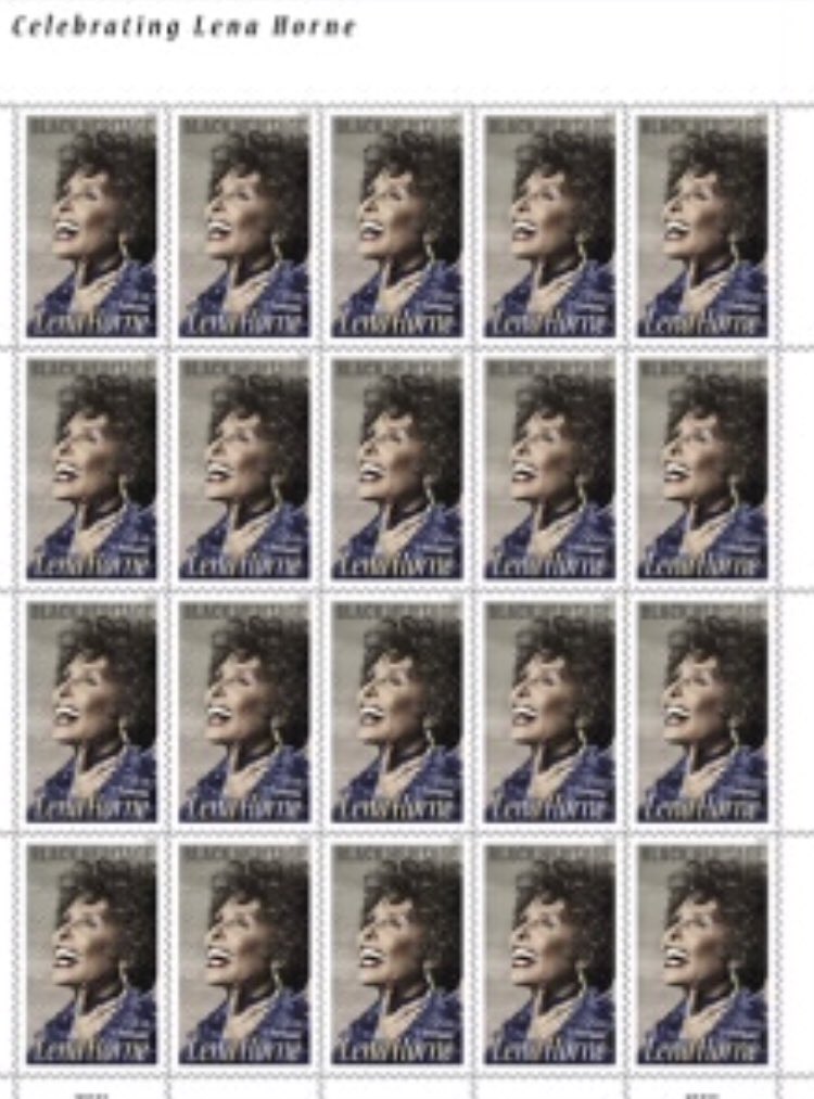 Legendary performer and activist Lena Horne has been named this year’s Black Heritage stamp series honoree. She is the 41st person to be selected for this series by the U.S. Postal Service. 
store.usps.com/store/product/…