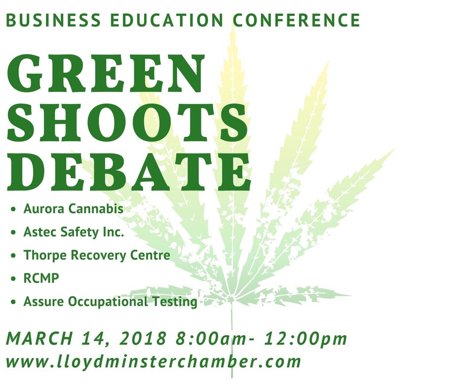 BusEdLloyd's tweet photo. . #GreenShoots #Debate at the #BusEdConference March 14th! Register today! Discussion on the #opportunities and #implications of #marijuana #legalization 
@Aurora_MMJ @ASTECSAFETY @ThorpeRecovery #AssureOccupationalTesting and #lloydminster #RCMP https://t.co/sF8jzN5TqU https://t.co/U1rvvbwHwz