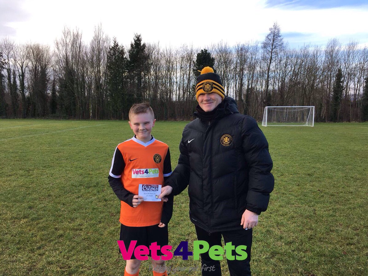 Well done to Darrin and Talan who were last weekends Man of the Match recipients - Enjoy your <a href="/flippingcrepes/">flipping crepes</a> !     @Vets4PetsGroup @carrickonline1