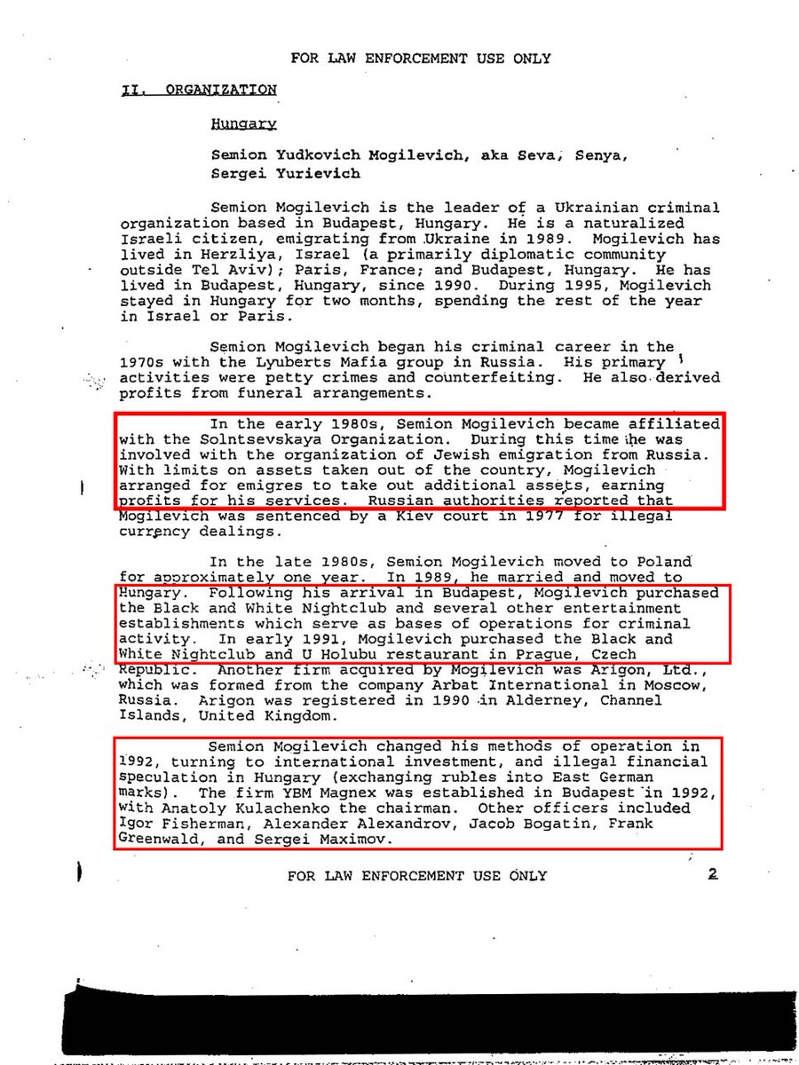 CODA #2 - VERY IMPORTANT.See that Birshtein meeting described in the screenshot above - tweet #13 in this thread?That's the meeting that our Intel community knew about. It was instrumental in generating this FBI report on SEMION'S EMPIRE (CONTINUED...)