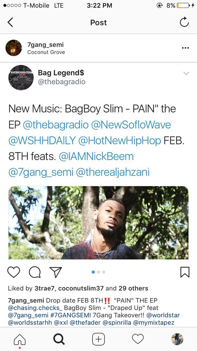 7gang_semi's tweet photo. 7GangTakeover @spinrilla @BagboyQuint "PAIN" out!!! Draped up ft @7gang_semi go listen now🔌💯🌎💯‼️ #NewMusic https://t.co/whXxFI8nYu https://t.co/pebi0GPAmb