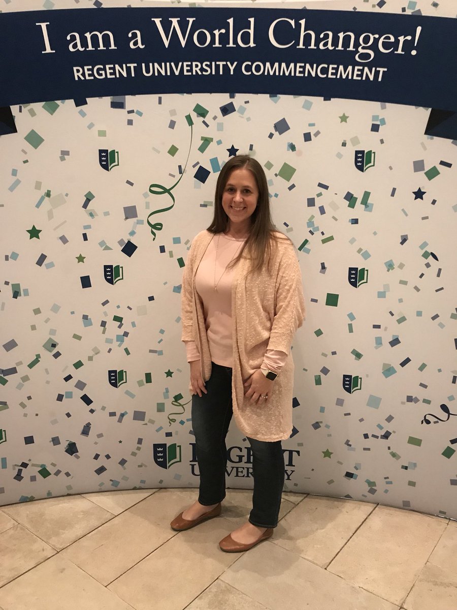 mrscarterVB's tweet image. Regent University Grad Fest tonight!  I ordered my 🎓 and gown. Can’t wait to graduate with my master’s degree in May!  #livelonglearner @RegentU