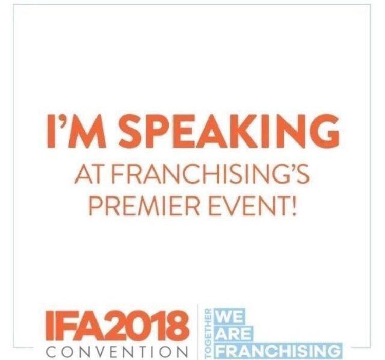 sallyfacinelli's tweet photo. Hi Franchise Family! Looking forward to seeing everyone in Phoenix @ IFA's 58th Annual Convention! #IFA2018 William DiPaola, DatDog CEO &amp; I are co-hosting a roundtable; Monday, February 12th from 3:20-5:05 pm Influencer Marketing - Leveraging thought leaders to share your message https://t.co/uiB7EUU5Wl
