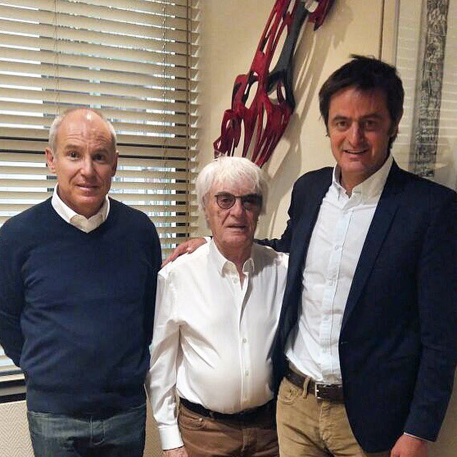 Two worlds collide: #APPL founder Javier Tanoira and #FormulaOne legend #BernieEccleston meet to discuss the future of the <a href="/AllProPolo/">All Pro Polo League</a>. Eccleston revolutionised auto racing, and we want to do to same with #polo! Stay tuned, people, 2018 is going to be big! #FullSpeedPolo