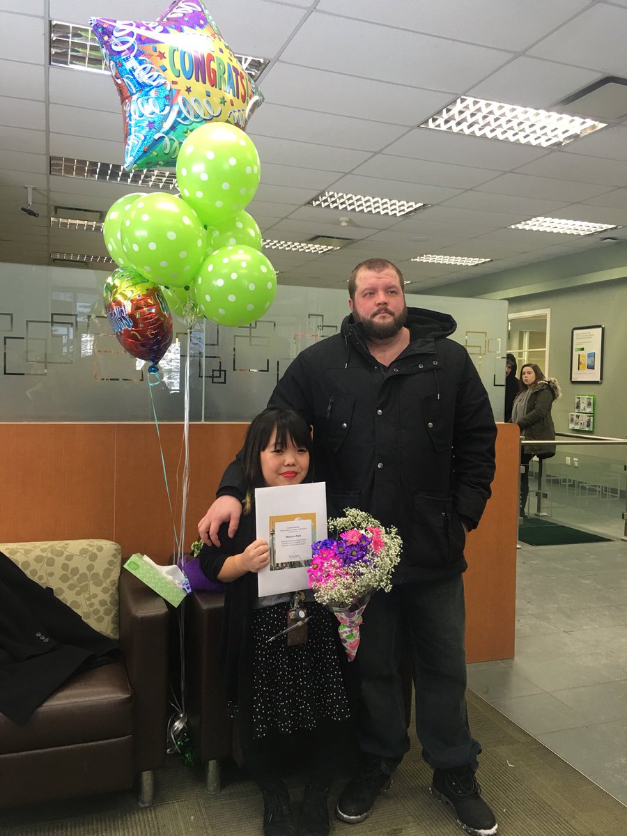 AngieMikyung's tweet photo. #VIA so proud of @martinapark09. Well deserved award!! @robertghazal_TD @SeanHopkinsYYC @RussAnderson_TD @ShawnnetteF_TD https://t.co/aQbY6XnuY6