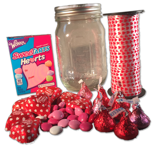 LoveHeckerty's tweet photo. 6 days until Valentine’s Day! 
Link to Heckerty’s valentine book on Amazon:
https://t.co/VgEw1tcVMS
Make these valentines candy jars at home! 💓
See instructions on https://t.co/ZdTHf0qgdy https://t.co/dvKcClXtPZ