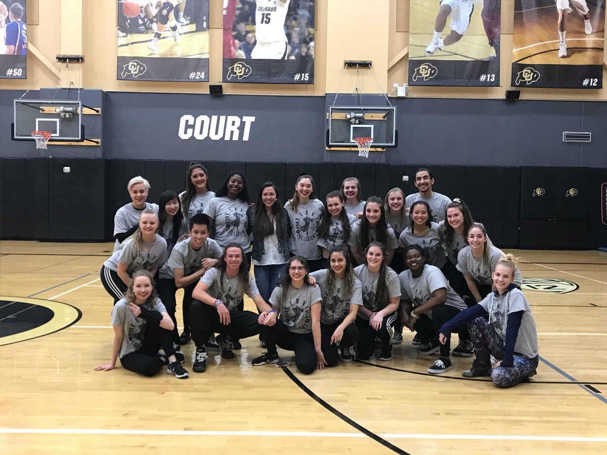 vervecollisionz's tweet photo. Had a great time performing at half! And the buffs got the W! #verve #CU #basketball #dance https://t.co/e8dXTxyxHX
