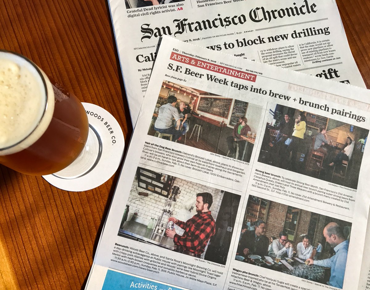 Join us February 11th 2018 for beerunch with Jim Woods and WOODS Beer Company. #beerunch #craftbeer #publichousesf #atandtballpark <a href="/woodsbeer/">WOODS Beer & Wine Co.</a>