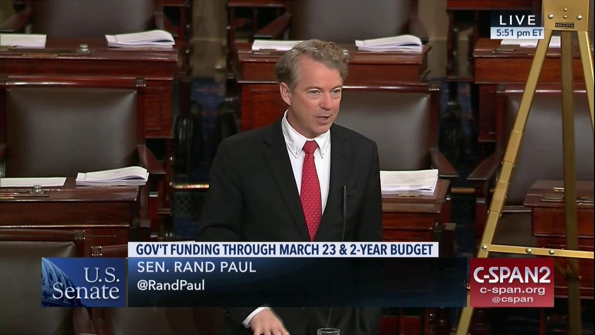 Cspan On Twitter Sen Randpaul Just Now On Senate Floor I