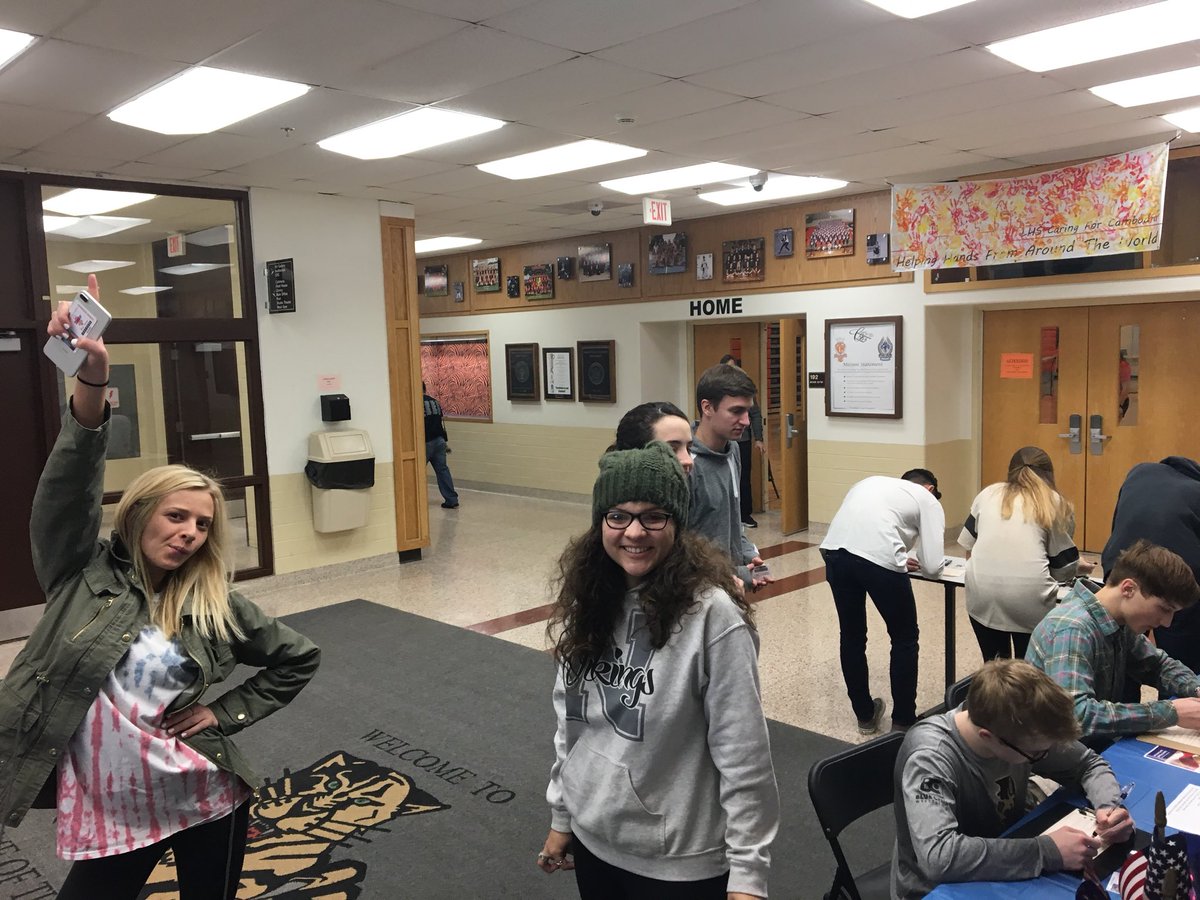 Over 200 students registered to Vote today! Thanks to the parents in the community who helped to make this such a great day! #Lvillepride @JeanGiardina #vote #democracy