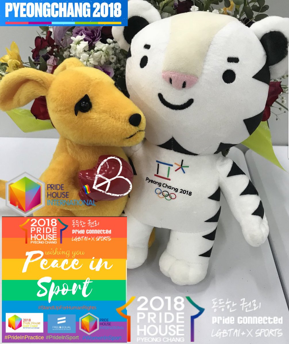 #Olympics 🏳️‍🌈 #BeOlympic #CanadaHouse
#PrideInSport #WomenInSport #PrideHousePyeongchang #WinterOlympics  #Biz4LGBTI
#Soohorang #2018PHIGC