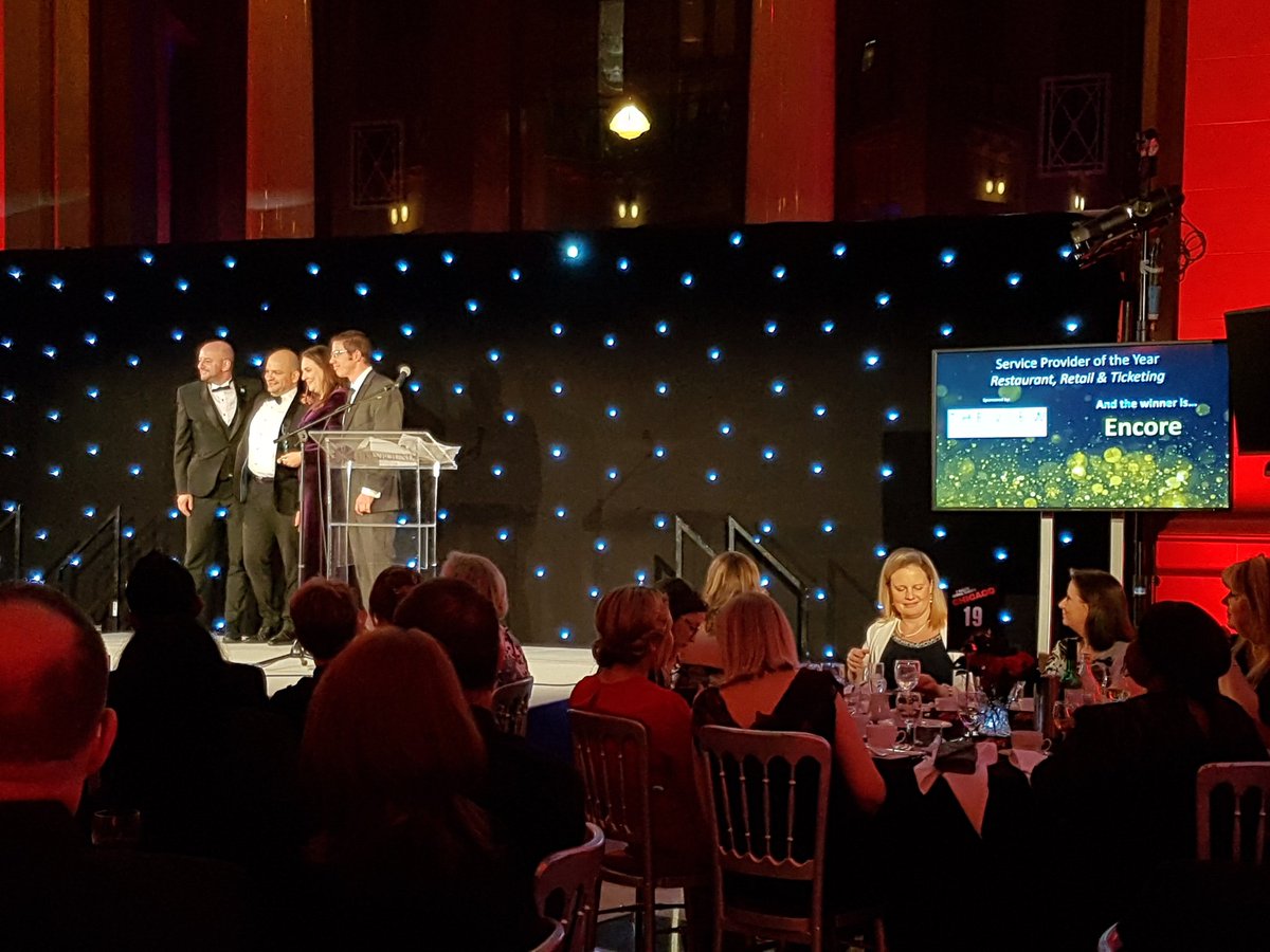 Congratulations to @EncoreTickets for Service Provider of the Year: Restaurant, Retail &amp; Ticketing! #UKiCon18