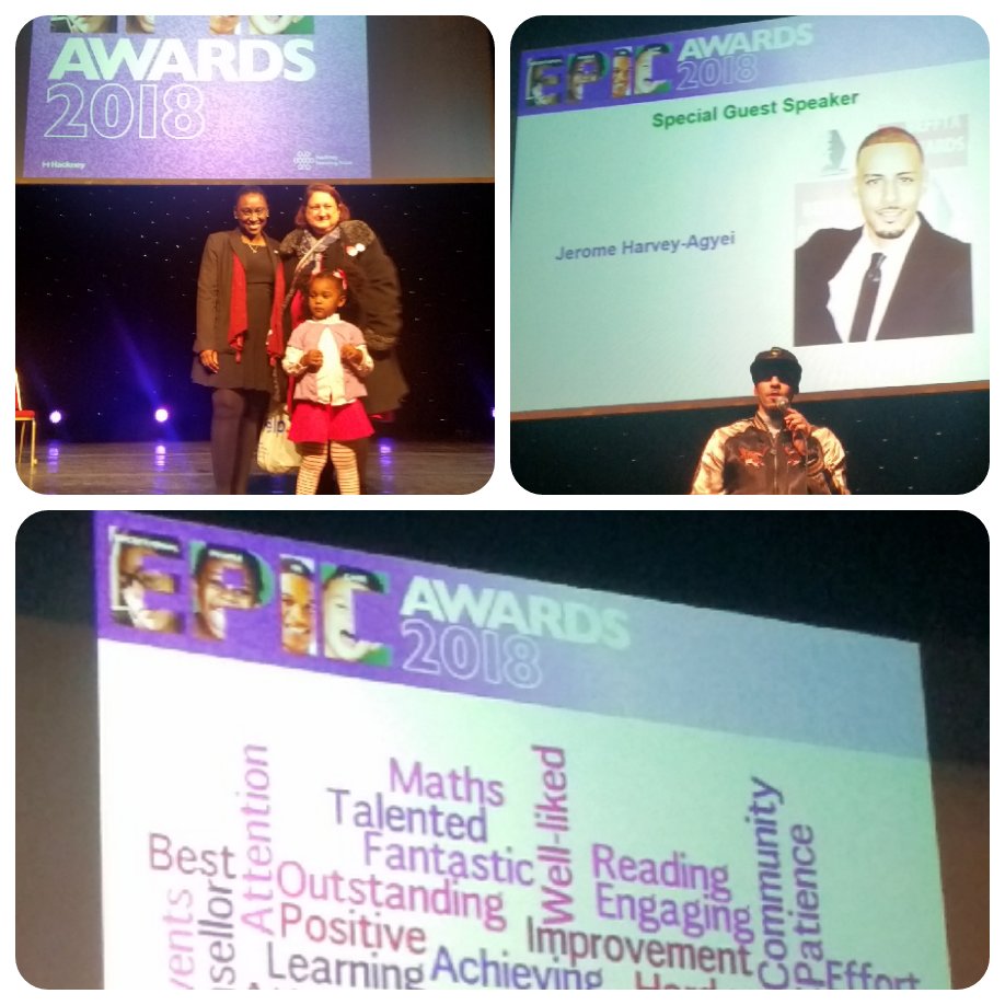 Fantastic to be celebrating the huge successes of Hackney's Looked After Children <a href="/hackneycouncil/">Hackney Council</a> Epic Awards with <a href="/dpymayorhackney/">Deputy Mayor Hackney</a> &amp; <a href="/ccc759cf65f84fd/">Sharon Patrick</a>, lovely to have met such amazing young people alongside a moving, motivational and supportive keynote from @Jerome_H_Agyei