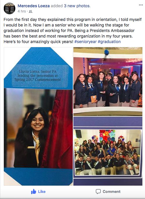StMarys_PAs's tweet photo. Here's what senior, @LoezaMercedes, has to say about being part of President Ambassadors. Don't hesitate, apply to become part of the family! Message us if you have questions. https://t.co/G0nA8EBYEl