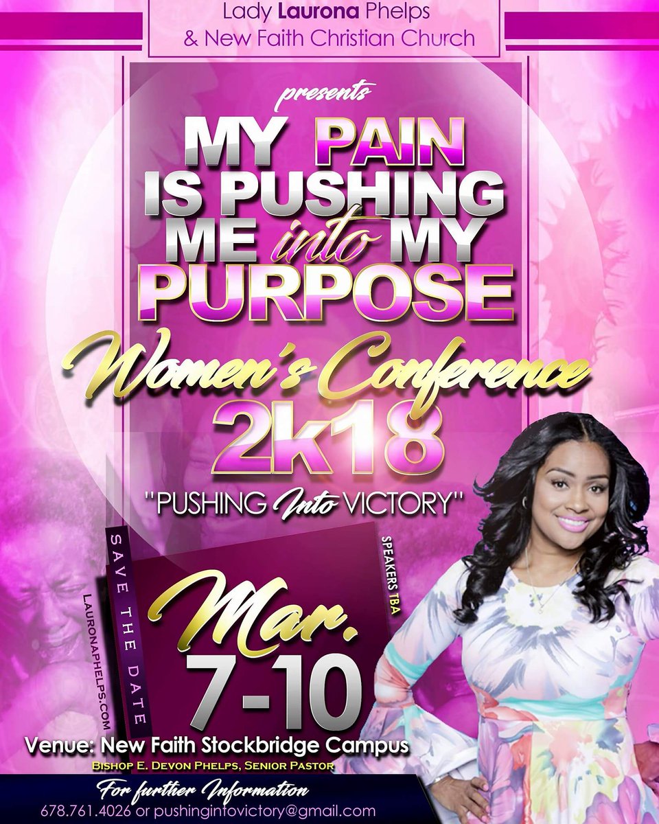 Yolanda_C_Scott's tweet photo. Alright #Chosentribe of ATLANTA GEORGIA!!!!!!! Get your TICKETS !!!! Now you know its gonna be EPIC!!!! We are in there!!!!!!!
Pastor Laurona Phelps we will be there!!!! https://t.co/UHLmC5Ul4T