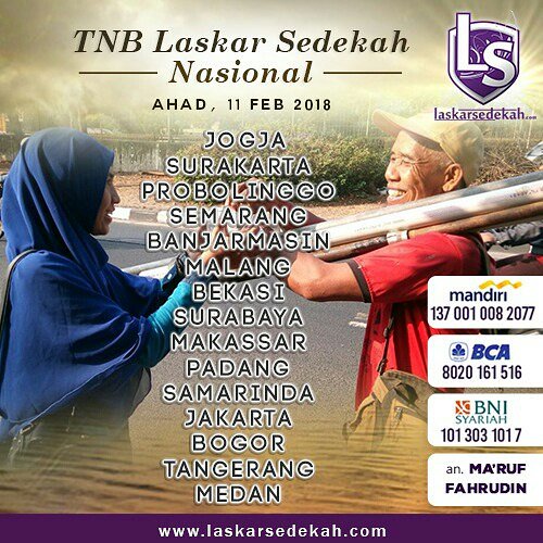 Yuk bagi teman-teman Samarinda yang ingin join #TebarNasiBungkus bisa datang hari Ahad ini. Silahkan hubungi 0812-536-5656 (SMS /WhatsApp)  #laskarsedekah #samarinda