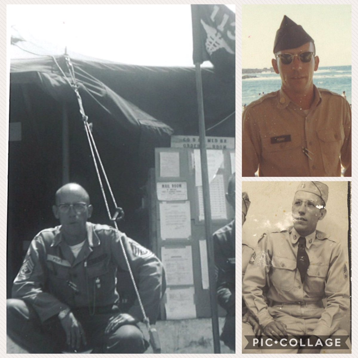 MarkPerryCPA's tweet image. Another quick set of pics to remember Dad's service with the Indiana National Guard 38th Infantry, Field Artillery. #firstsergeant #20years #dad