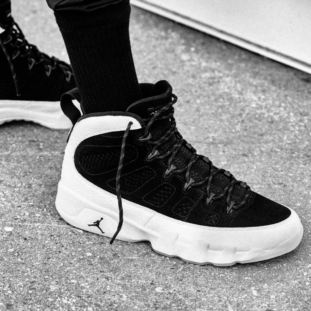 jordan retro 9 on feet