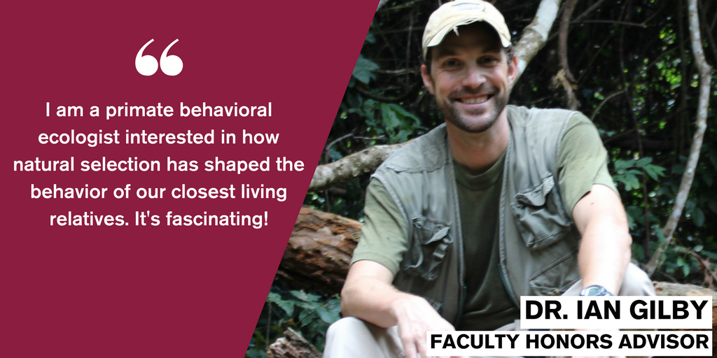 barretthonors's tweet photo. This week’s Faculty Feature is Dr. Ian Gilby, the FHA for Anthropology (Human Evolution and Social Change)! To check out FHAs in your major, visit https://t.co/eVPywoSWSB. #BarrettFHA https://t.co/YCpd3uJokv