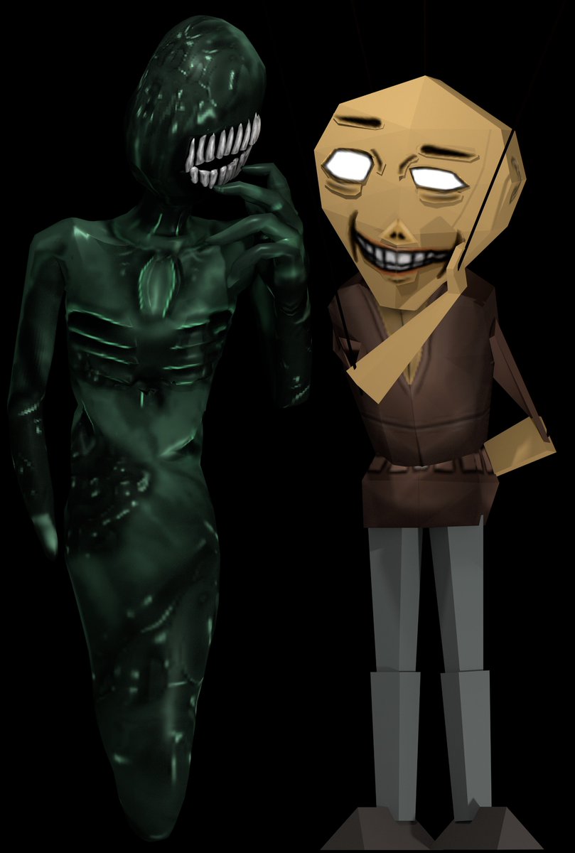 VioletQueenling's tweet photo. OuO, 0Wo, ):<, :(, Zzz, ect.
I got his face flexes working, finally!
#SpookysHouseofJumpscares #SpookysJumpscareMansion #SHoJS #SHoJ #SJM #SJSM #Specimen6 #TheMerchant #Specimen2 #Specimen11 #FoodDemon #WeHaveTheBeef #Specimen8 #DeerLord #Blender3d https://t.co/ifzORsCCA3