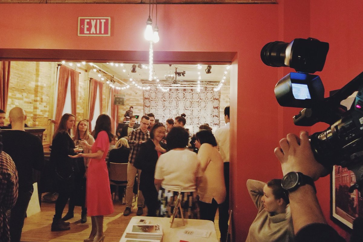 RTAProd's tweet photo. Tonight we are capturing #Ryerson Department of Architecture Sciences "Borders In Architecture" show. A fabulous night is underway. https://t.co/6yXtMywvF7