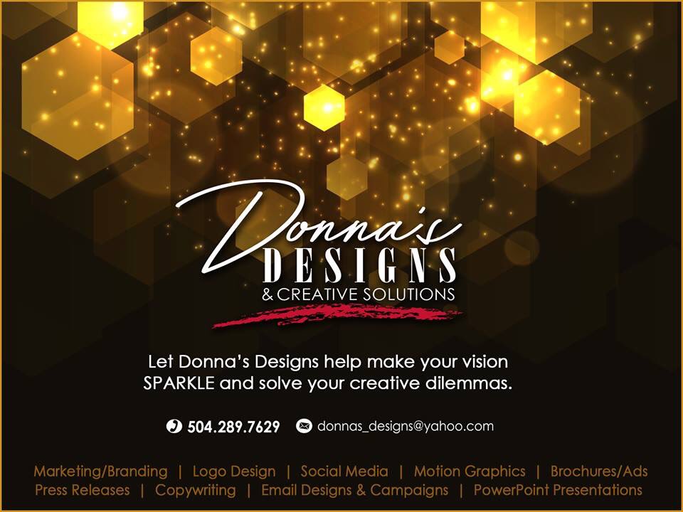 donnas_design's tweet photo. Let Donna's Designs &amp; Creative Solutions bring your next project to life and make your vision sparkle. #graphicdesign #NOLAMarketing #smallbusiness #sparkle https://t.co/TKSAliyV09