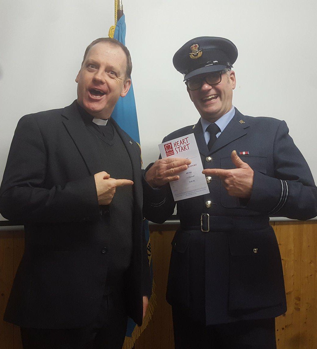Tonight also saw our Pardre, Ron Iveson, presented with his Heartstart certificate!