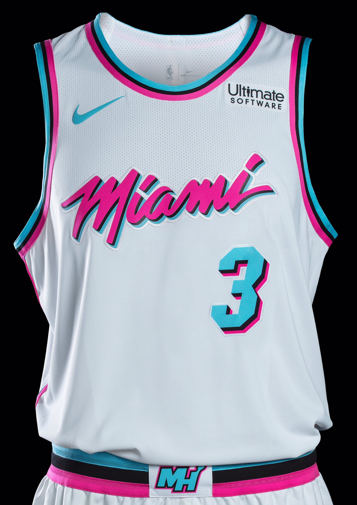 Miami heat jersey white 2025 and pink