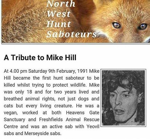 GuildfordSabs's tweet photo. #NeverForget - 27 years ago today, hunt sab Mike Hill was killed by a reckless driver during a Cheshire Beagles Hunt meet.  Nobody ever faced justice.  We’ve named our new Land Rover in his honour, so he can still be out there in spirit against those who murder wild animals. #RIP https://t.co/TQcuXcWoXs