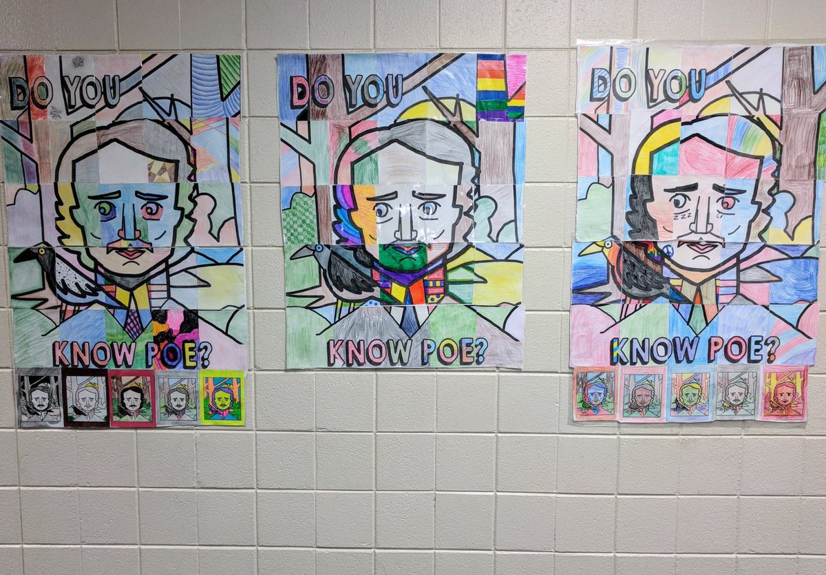 landers_ajhs's tweet photo. Do YOU know Poe?? I'm loving the results of our class POE-ster contest. https://t.co/MsUMKuXquv