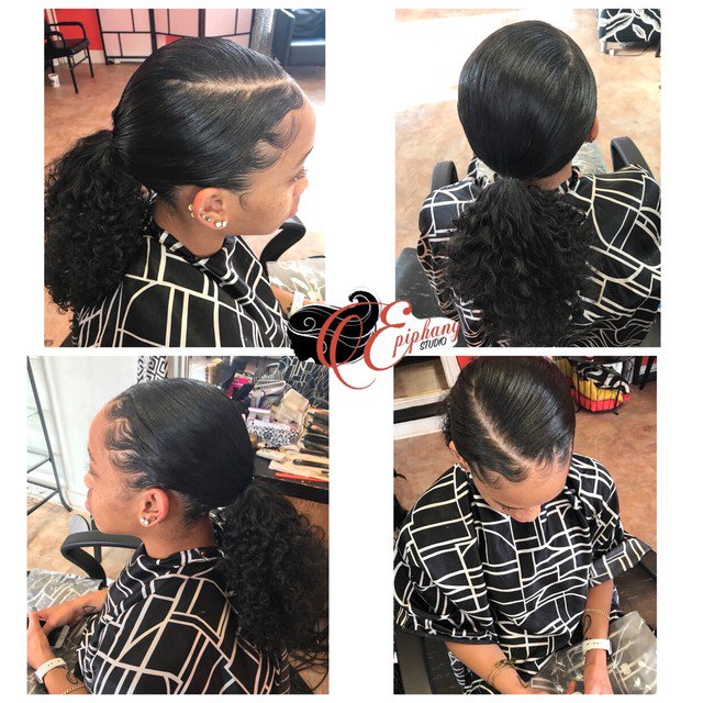 _epiphanystudio's tweet photo. I just love a sleek pony 😍
#bookme #epiphanystudioapprroved #epiphanystudio #openings #beauty #cosmetologist #dmv #fashion #hairart #laidandslayed #loveliness #licensedcosmetologist #hairstylist #hairdresser #salon #cosmetology #beautician #beautiful #beauties #visualisation https://t.co/yDT8C2Y5g2