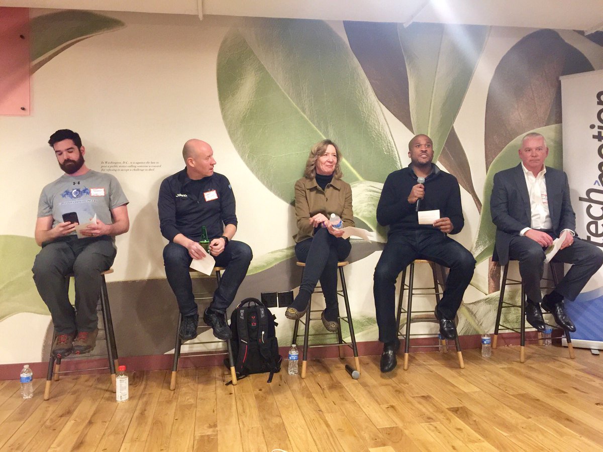 christinayiotis's tweet photo. Tech in Motion’s “Cybersecurity Tech Talk” @mattlembright (Enabld), @Ostendio_CEO @Ostendio @sealeme (National Cybersecurity Society) @tywilson21 (Cover6 Solutions LLC) Jack Harrington (Research Innovations Inc.) @WeWork White House #CyberSecurity #CyberPreparedness #TIMDCFEB https://t.co/RAbJOvJmzV