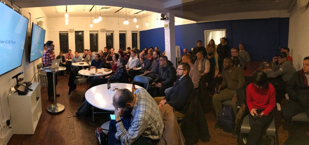 button's tweet photo. We're hosting the NYC Data Engineering meetup on our newly renovated 10th floor! https://t.co/fFOK74G3Lo