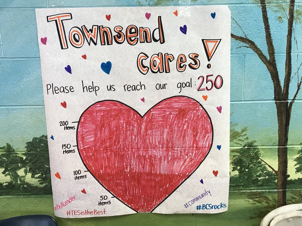 A HUGE thank you to our TES families for helping us reach and surpass our goal for donating to Blount Community Connection! #TESistheBest #BCSROCKS #communitysupport #helpingothers