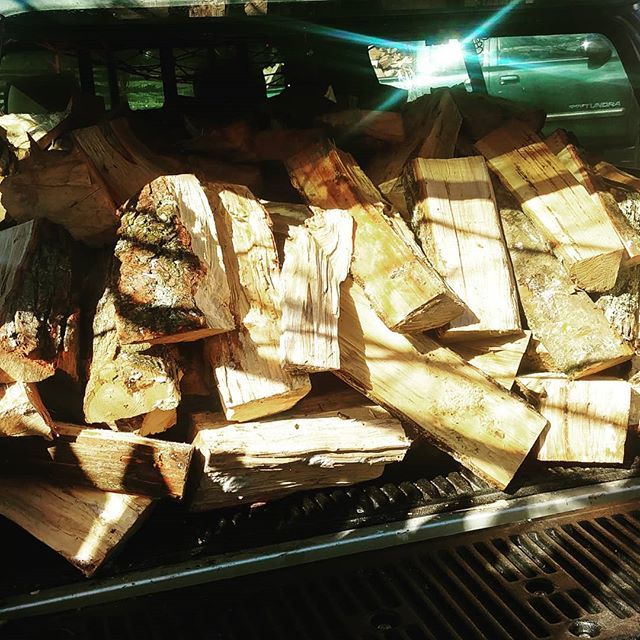 Woods in.  Fueling up for the big burn!