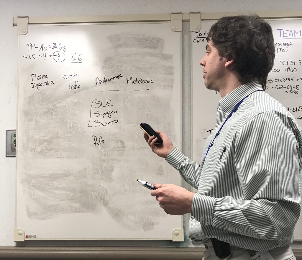 PittIMChiefs's tweet image. Part of today’s teaching on VA floors Team 4- Rocco approach to a protein gap! #LifeChangingLearning #WhatsYourApproach