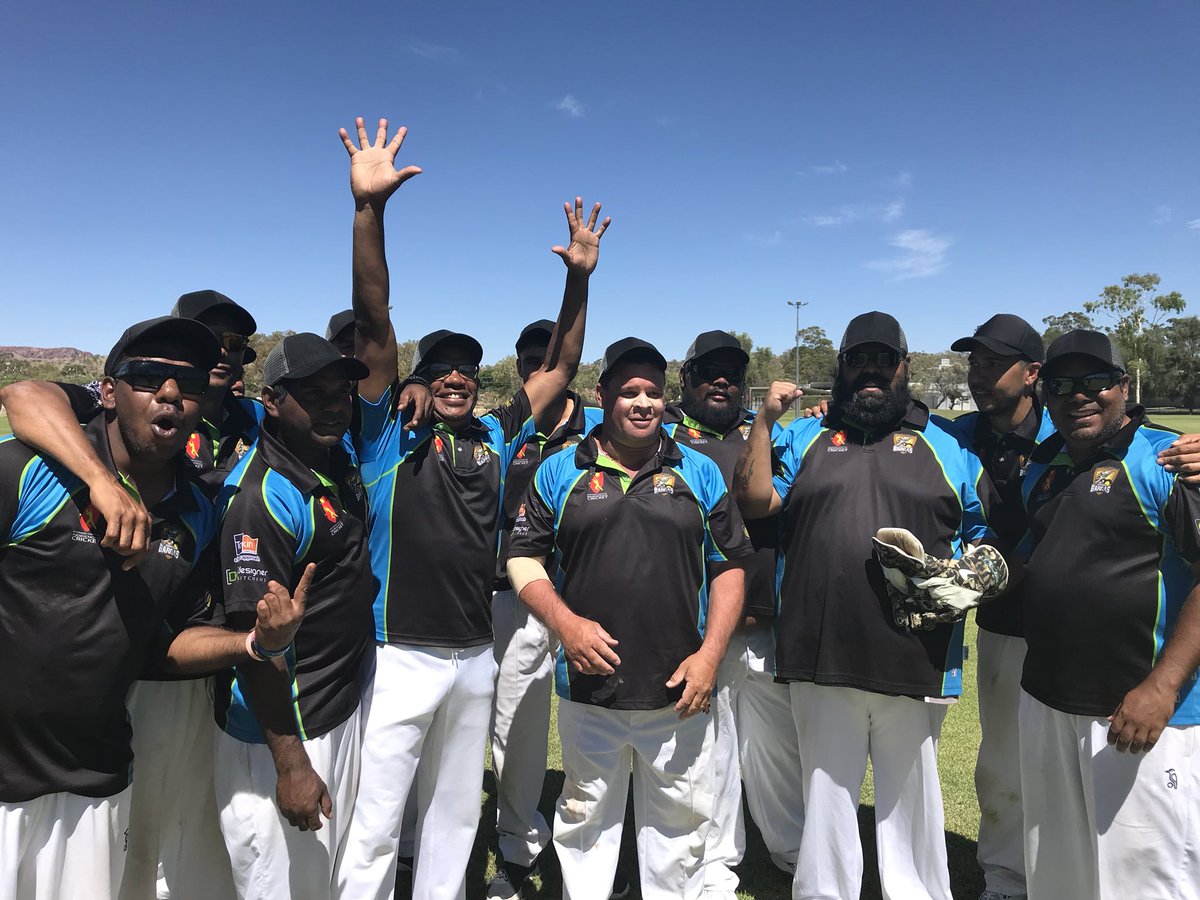 AlisterStevic's tweet photo. #Darwin Barra’s beat #TennantCreek and are thru to the #imparjacup #cricket final against Desert Eagles in #AliceSprings. 8:00am, #TraegerPark @muzmahervellous @MattHendersonNT https://t.co/GMeJtT4iH9