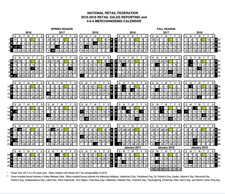 Nrf 454 Calendar Customize and Print