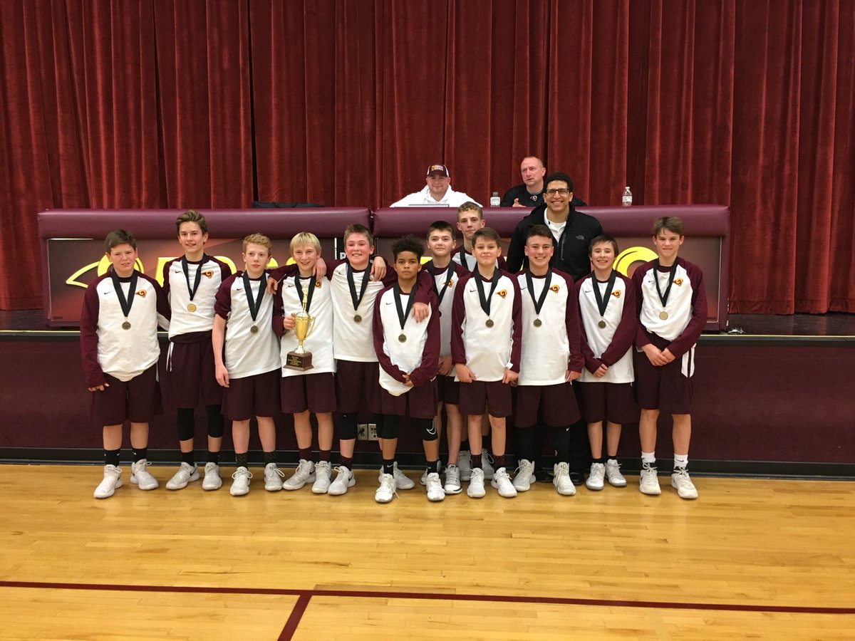 A HUGE congrats to the 7th grade team for winning the SWOC Tournament Championship tonight! I’m very proud of what they have accomplished this year! The future is bright! Way to go guys!!! #RossBasketball #Together #NoExcuses