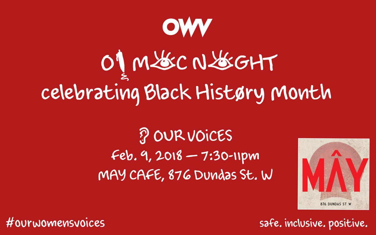 Friday February 9th; 7pm
876 Dundas St West, Toronto
<a href="/MayToronto/">May InToronto</a>