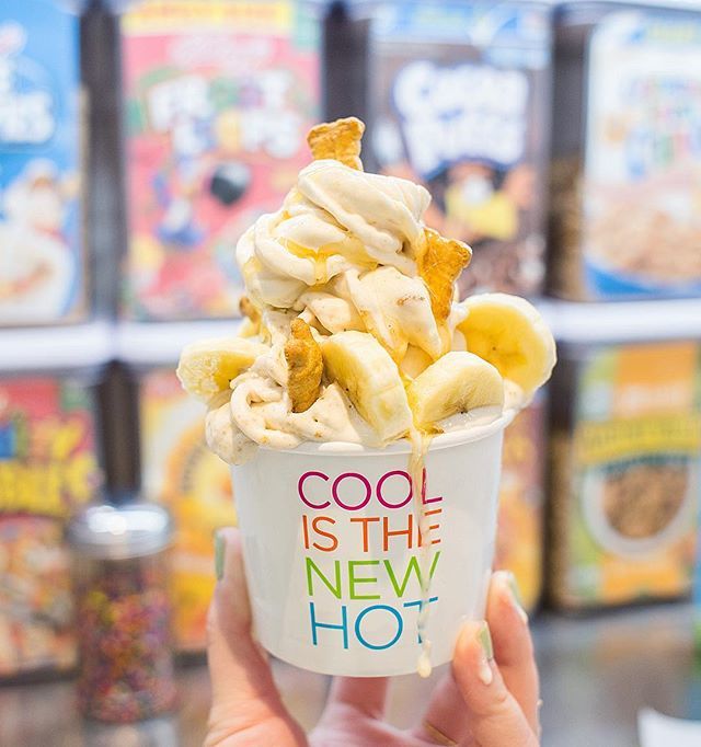 We are 🍌 bananas 🍌 for our banana cream pie cereal soft serve 🍦 #coolmesscerealbar #coolmess ift.tt/2EftYwT