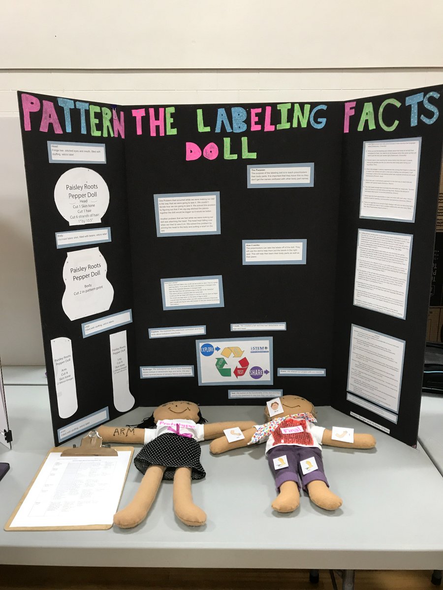 SMSwiz's tweet photo. #ScienceExpo "Preschool projects." Stus designed adaptive toys, motor skill practice, games, etc. in collaboration with the preschool teachers in our building! #AuthenticProblems #DesignCycle #STEM #DeltaYear https://t.co/iDN1SppThW