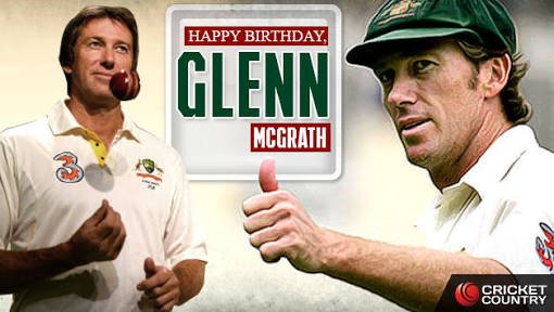 Happy birthday 
GLENN
         MCGRATH 