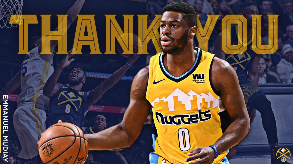 nuggets's tweet image. Thank you, E.