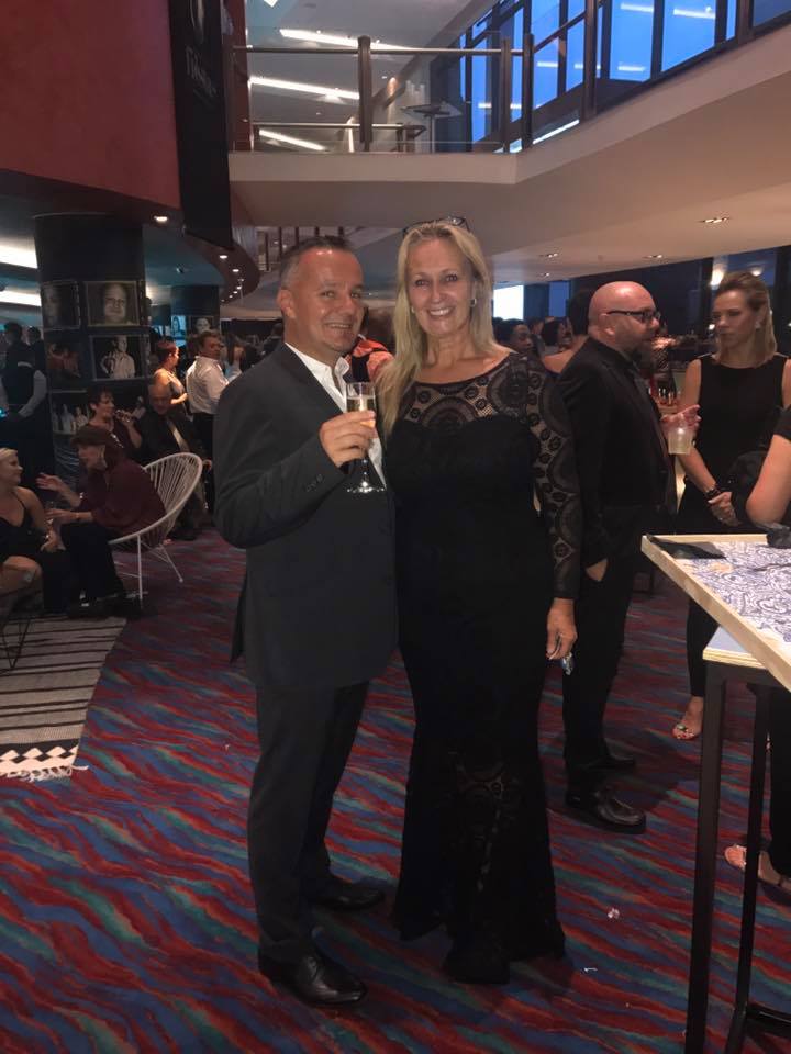 NueLightP's tweet photo. CEO of NueLight, @julitakok at the @kykNETtv Fiëstas with producer @helmutmeijer. #kykNETFiestas https://t.co/e5Ozg5G5ku