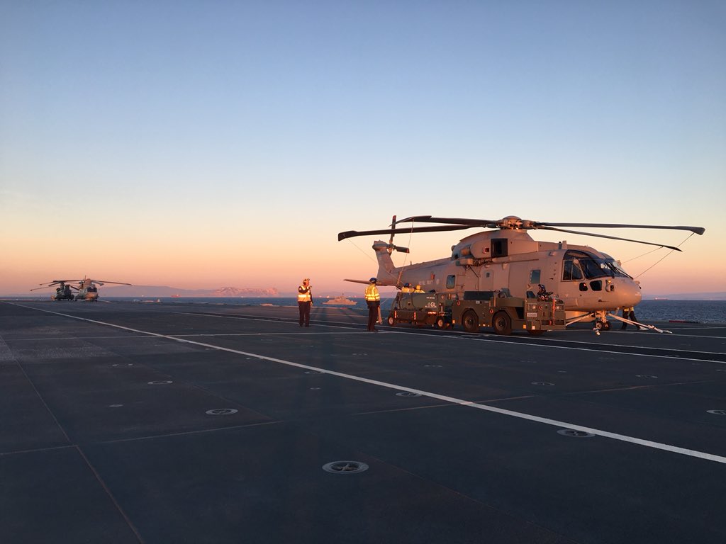 Merlin on the flightdeck