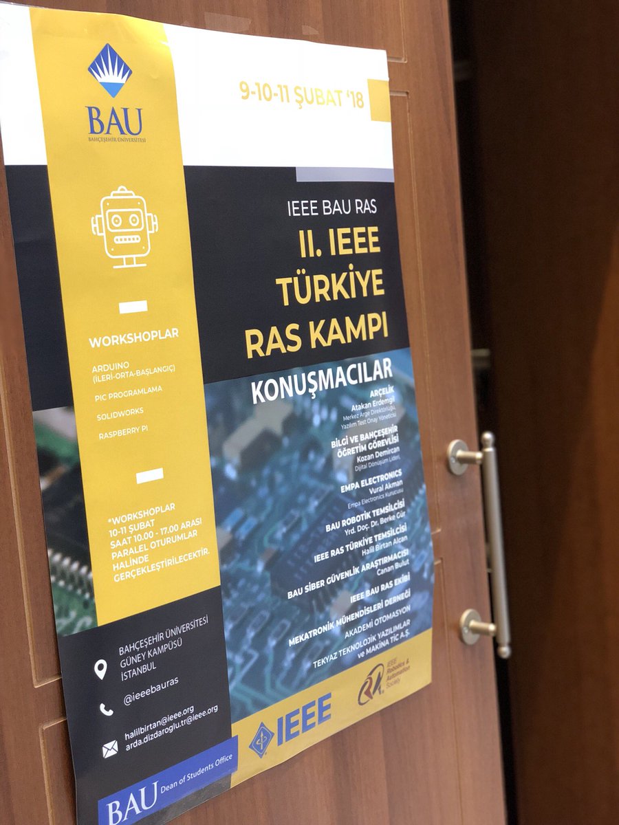 IEEE Kulübü’müzün düzenlemiş olduğu 2. IEEE Türkiye Ras Kampı Fazıl Say Konferans Salonu’nda başladı!
